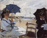 Claude Monet The Beach at Trouville oil painting on canvas